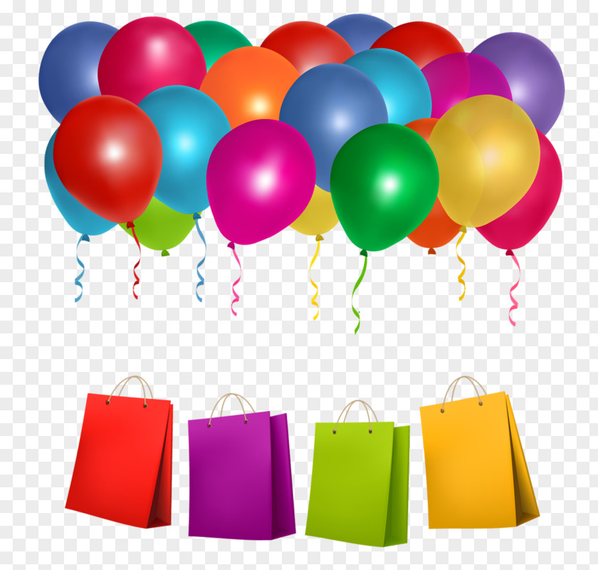 Balloon And Shopping Bags Bag Sales PNG