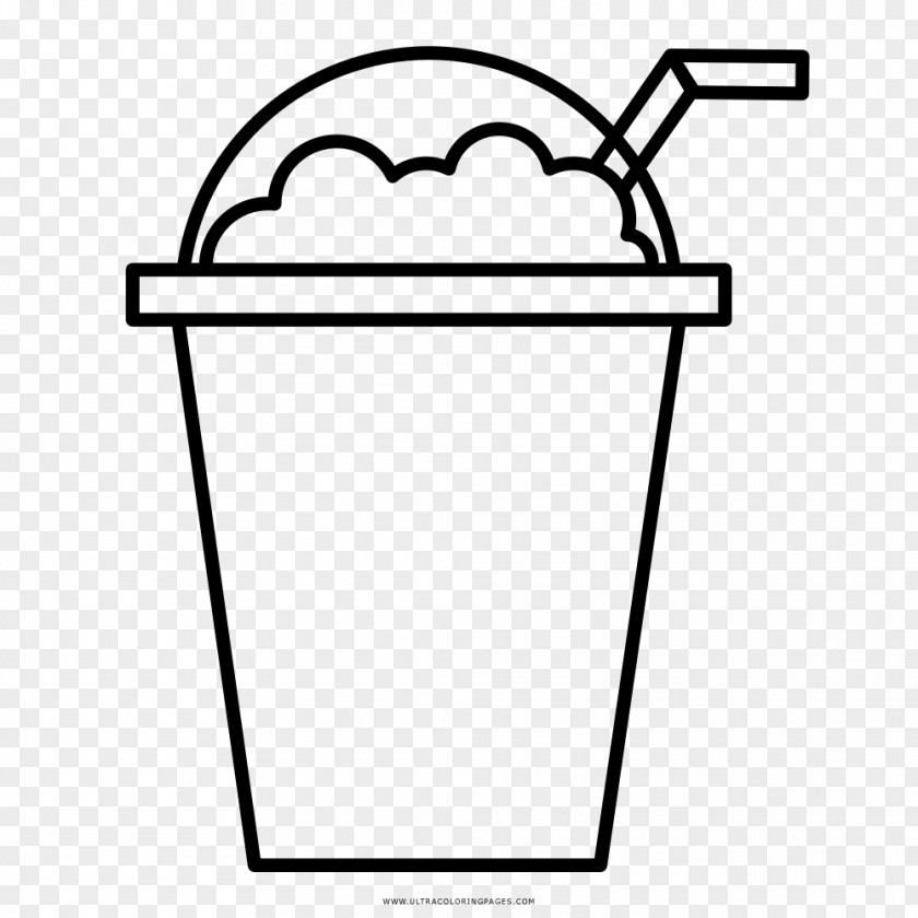 Milk Milkshake Ice Cream Frappé Coffee Coloring Book PNG