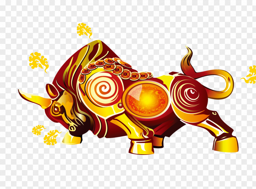 Taurus Decorative Material Poster PNG