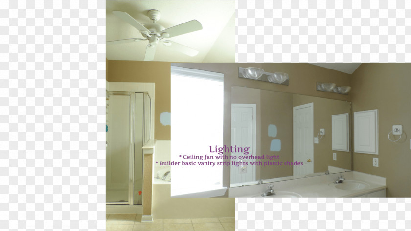 Bathroom Interior Window Light Ceiling Fans House PNG