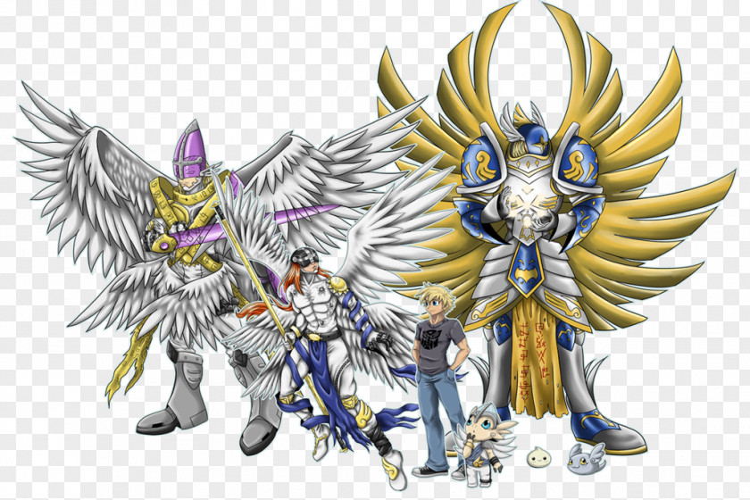 Digimon Angemon Patamon World Seraphimon Gatomon PNG