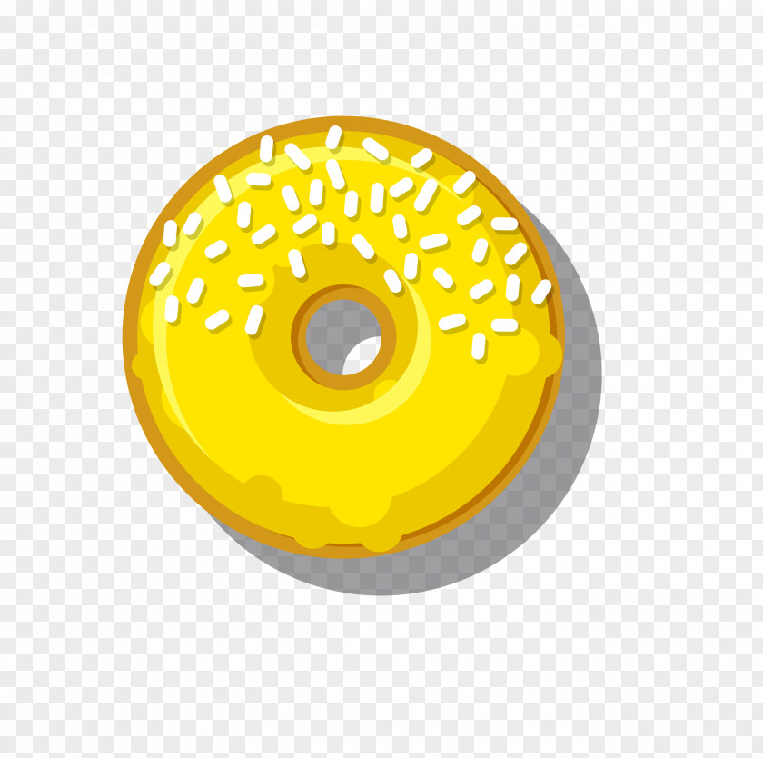 Donut Donuts Cafe Coffee Yellow Clip Art PNG