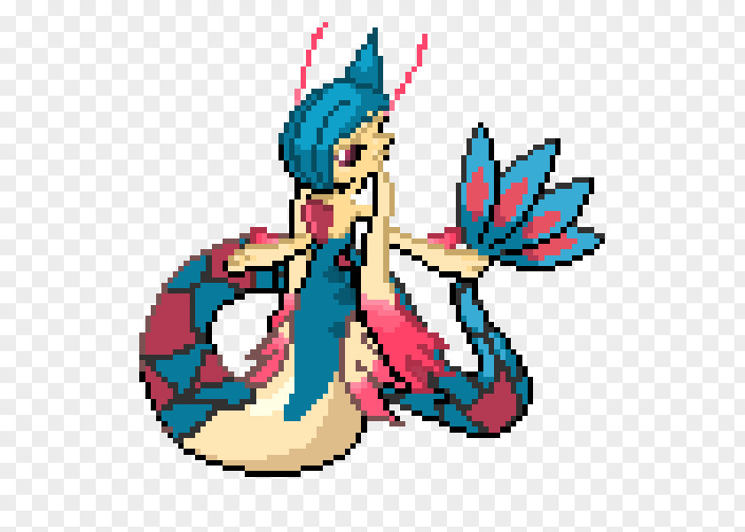 Female Fusion Milotic Clip Art PNG