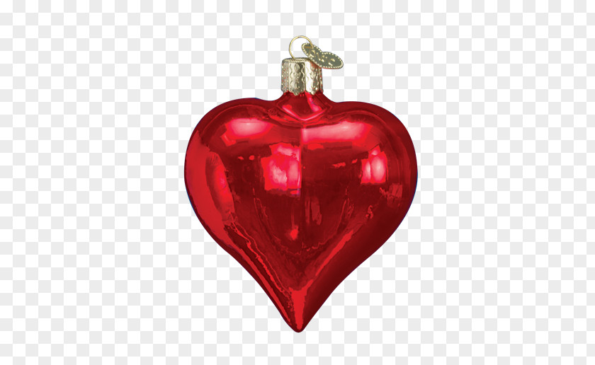 Glass Heart Christmas Ornament Decoration Craft PNG
