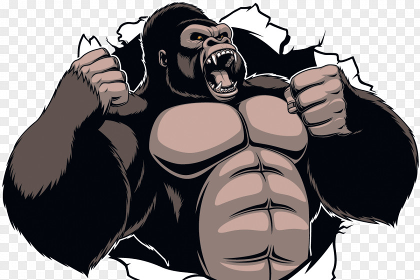 Gorilla King Kong Ape Cartoon PNG