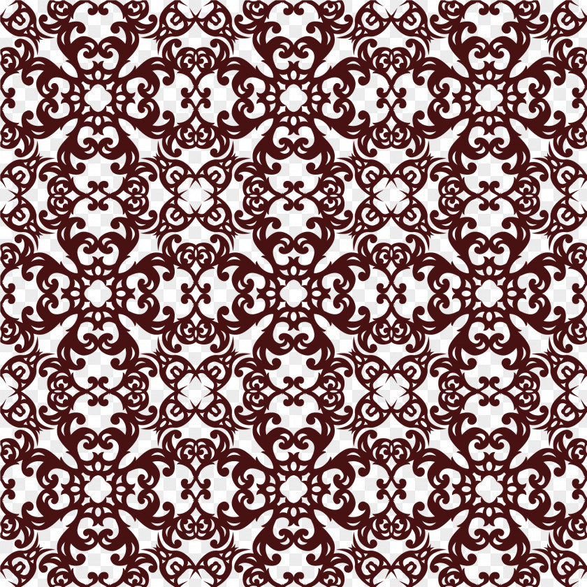 Hand Painted Coffee Pattern Motif Wallpaper PNG