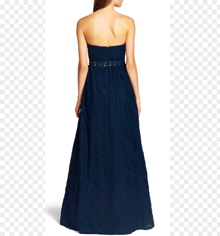 Navy Blue Wedding Gown Cocktail Dress Shoulder Satin PNG