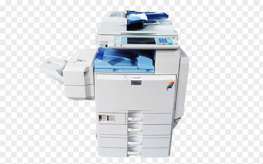 Printer Photocopier Ricoh Multi-function Laser Printing PNG