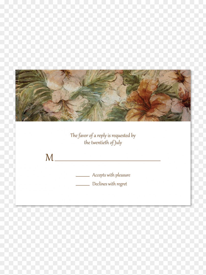 Romantic Invitations Flower PNG