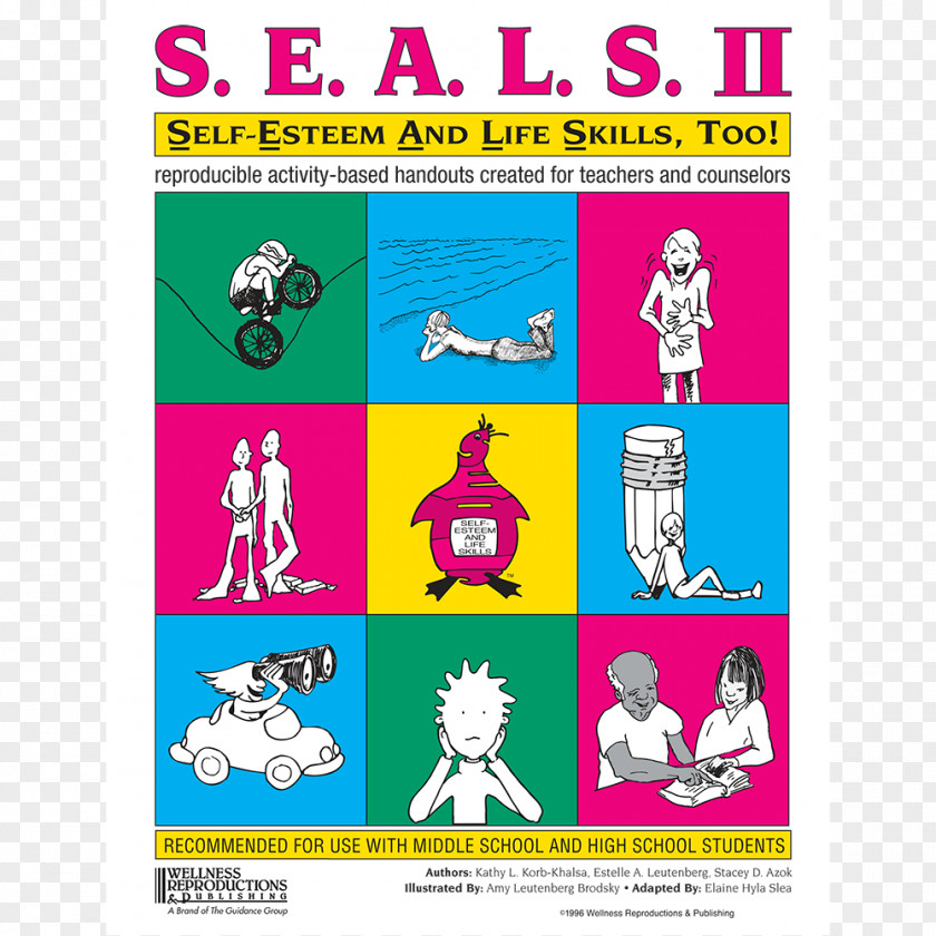 Self Esteem Seals II: Self-Esteem & Life Skills, Too! SEALS III: And Skills Management Skills: Reproducible Activity Handouts Created For Facilitators PNG
