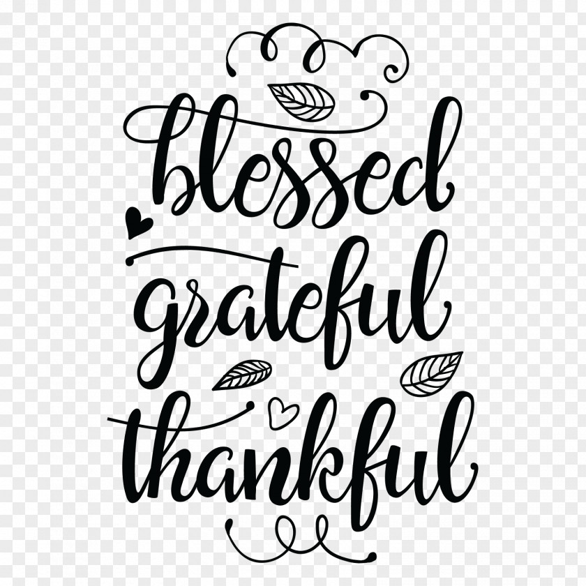 Thanksgiving Blessing Cricut Greeting Clip Art PNG