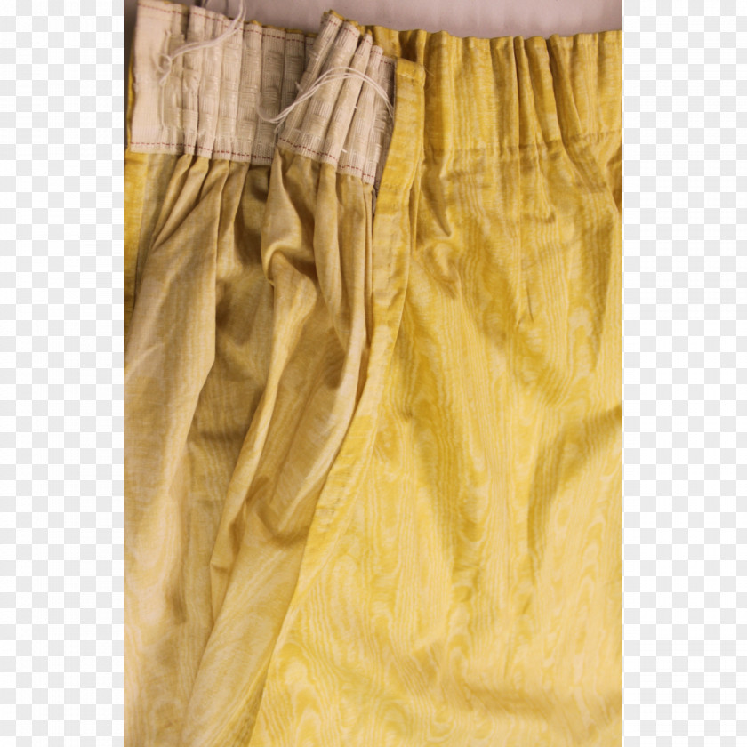 Yellow Curtain Material PNG