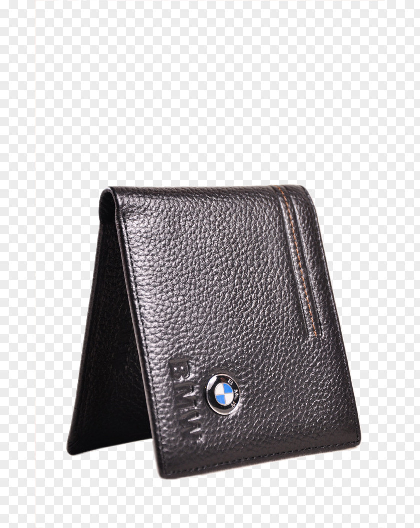 Black Leather Wallet Coin Purse PNG
