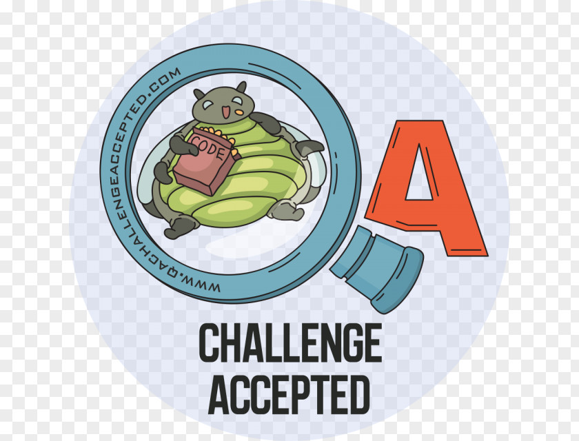 Challenge Accepted Label Logo Brand Font PNG