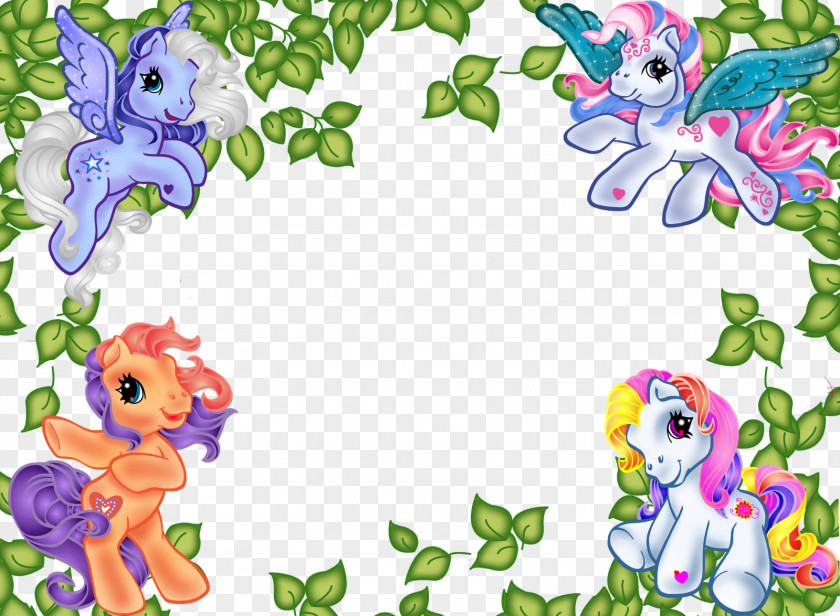 My Little Pony Party Convite Cuadro PNG