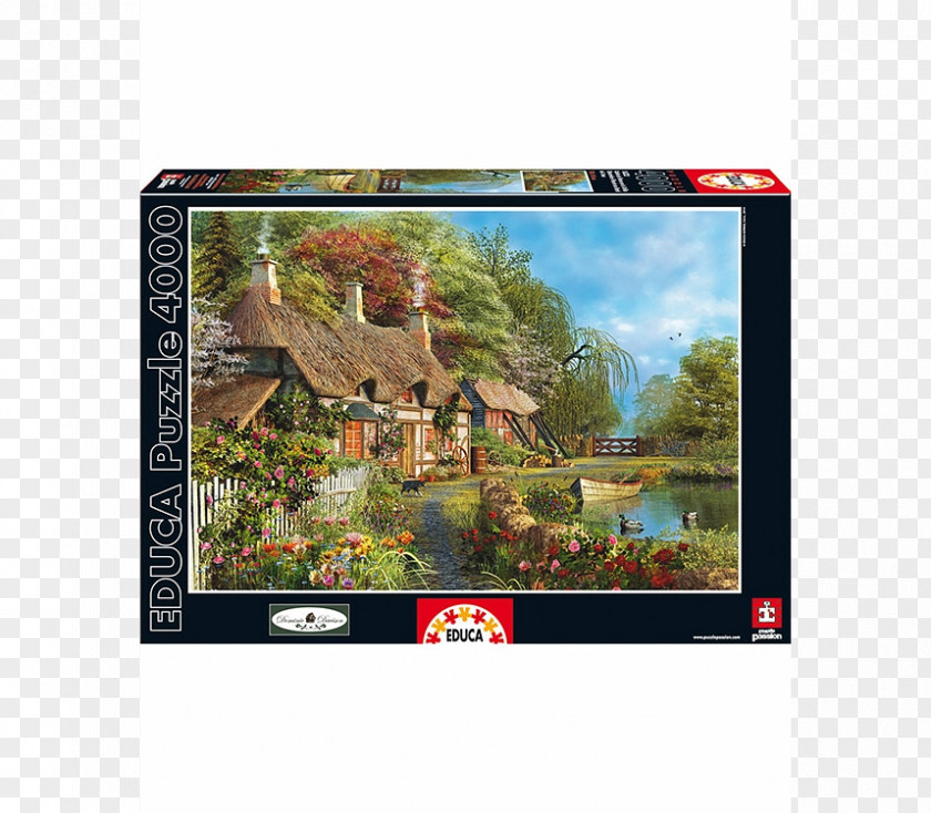 Painting Jigsaw Puzzles Cottage House PNG