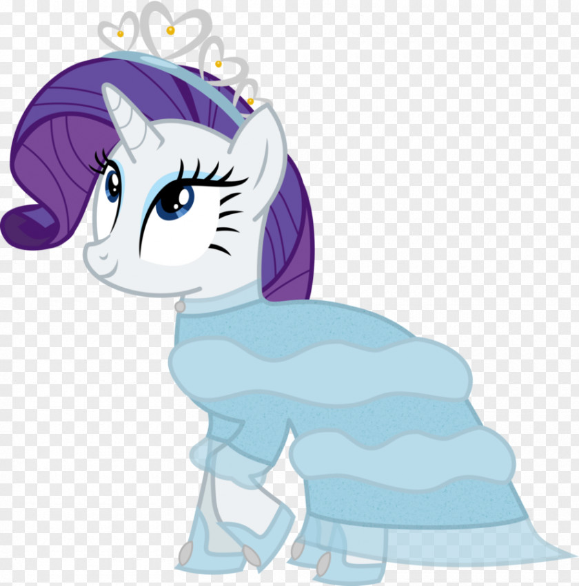 Blue Evening Gown Pony Rarity Horse Equestria Purple PNG