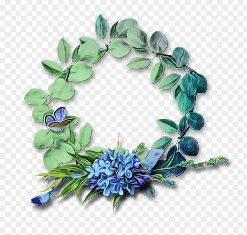 Bracelet Necklace Blue Fashion Accessory Leaf Plant Flower PNG