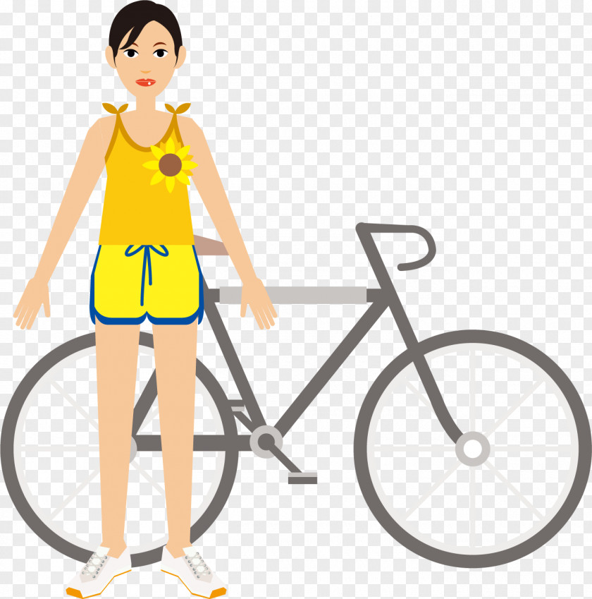 Character Bike Cartoon Bicycle Cycling Illustration PNG