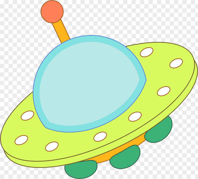 Painted Green Spaceship Spacecraft Outer Space Clip Art PNG