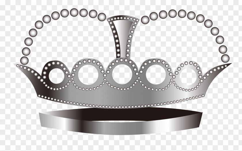 Vector Cartoon Silver Crown PNG