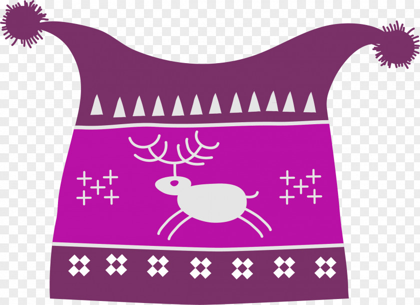 Vector Purple Winter Hat Wool PNG