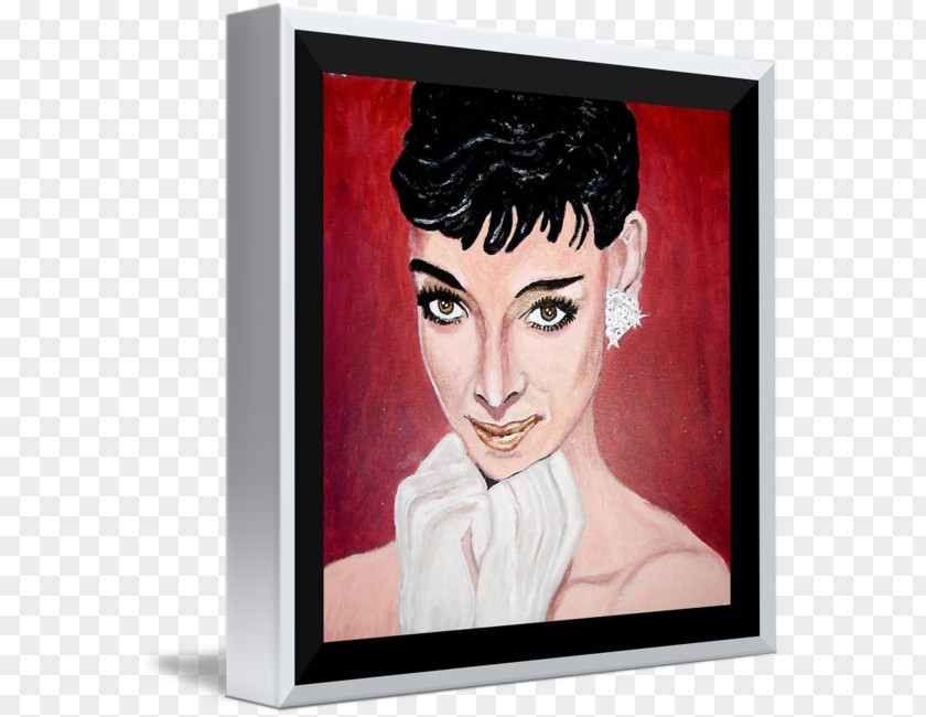 Audrey Hepburn Acrylic Paint Watercolor Painting Picture Frames Art PNG