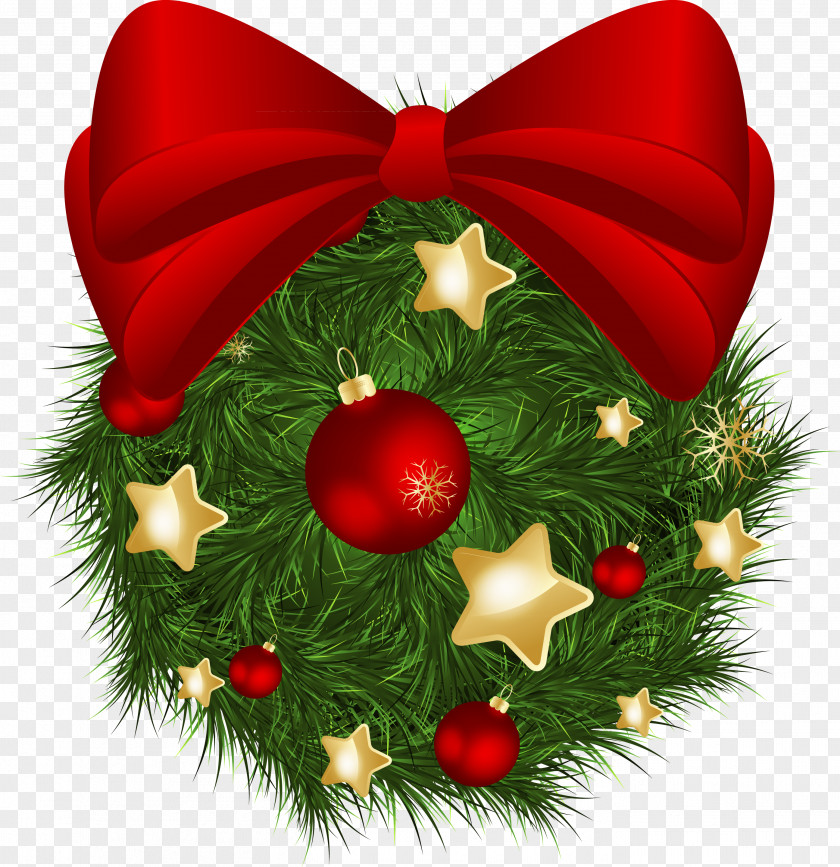 Christmas Wreath Picture Material Ornament Clip Art PNG