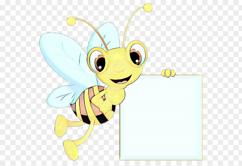 Fictional Character Pollinator Cartoon Honeybee Clip Art Insect Yellow PNG