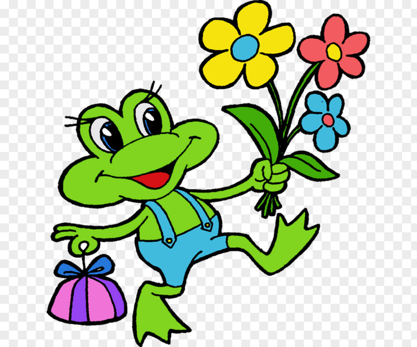 Frog Flowers Pepe The Clip Art PNG