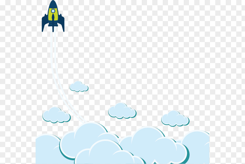 Rockets Cloud Airplane Wallpaper PNG