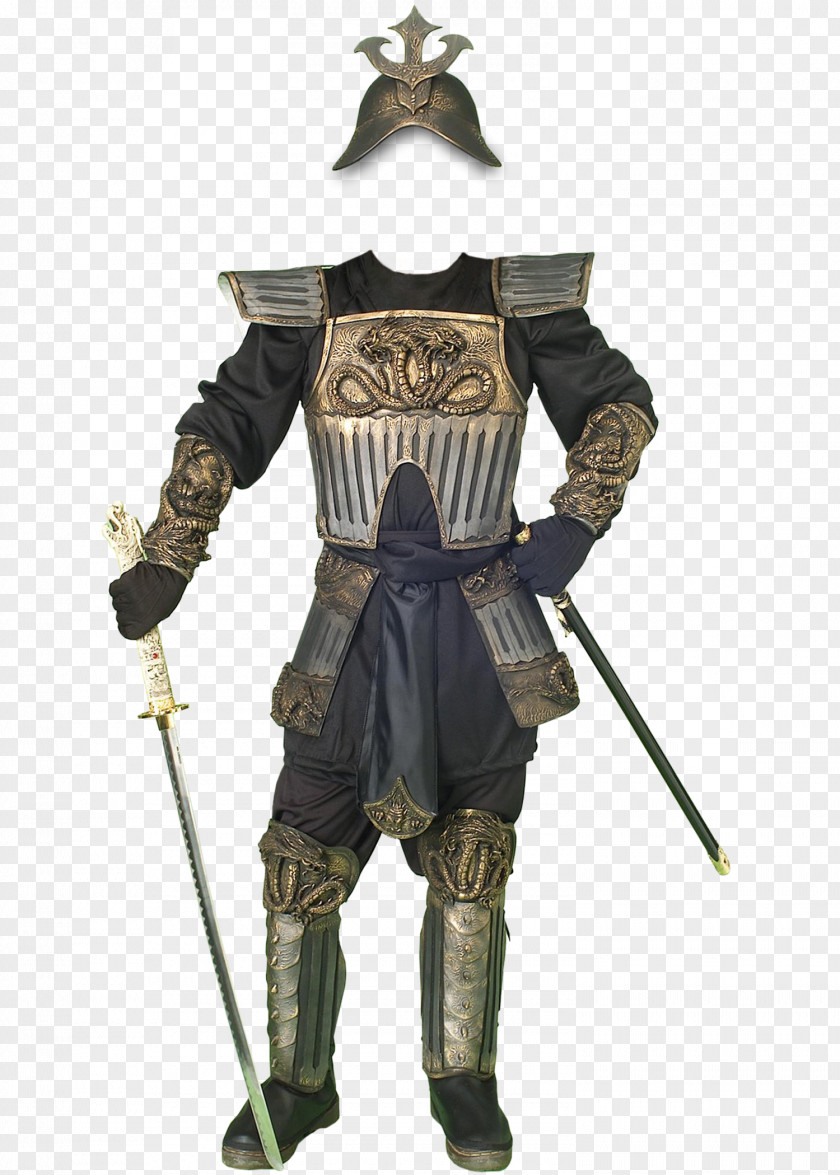 Samurai Costume Party Japanese Armour Clothing PNG