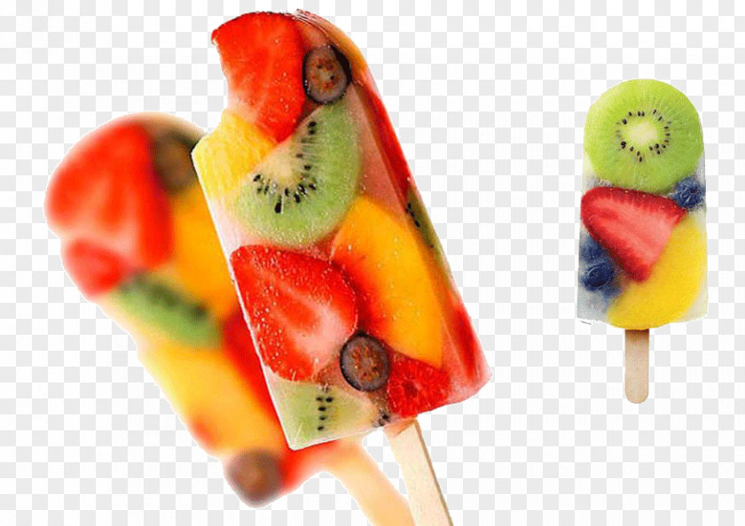 Ice Cream Pops Fruit Strawberry PNG