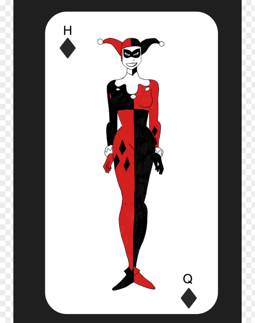 Joker Harley Quinn Batman Playing Card PNG