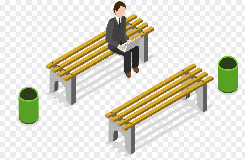 A Man Sitting On Bench Computer File PNG