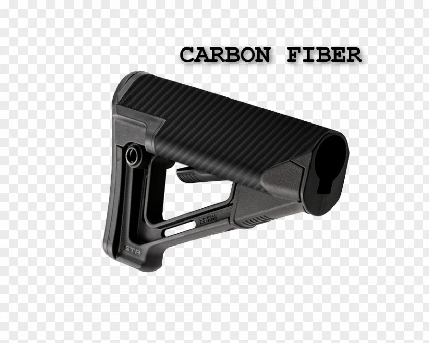 Carbon Fiber Magpul Industries Stock M4 Carbine Firearm PNG