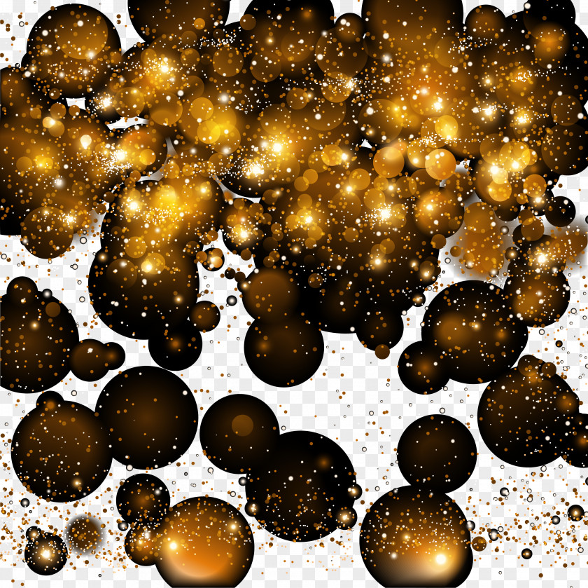 Golden Light Powder Effect Element PNG light powder effect element clipart PNG