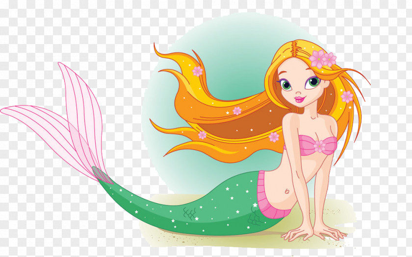 Mermaid Cartoon Clip Art PNG