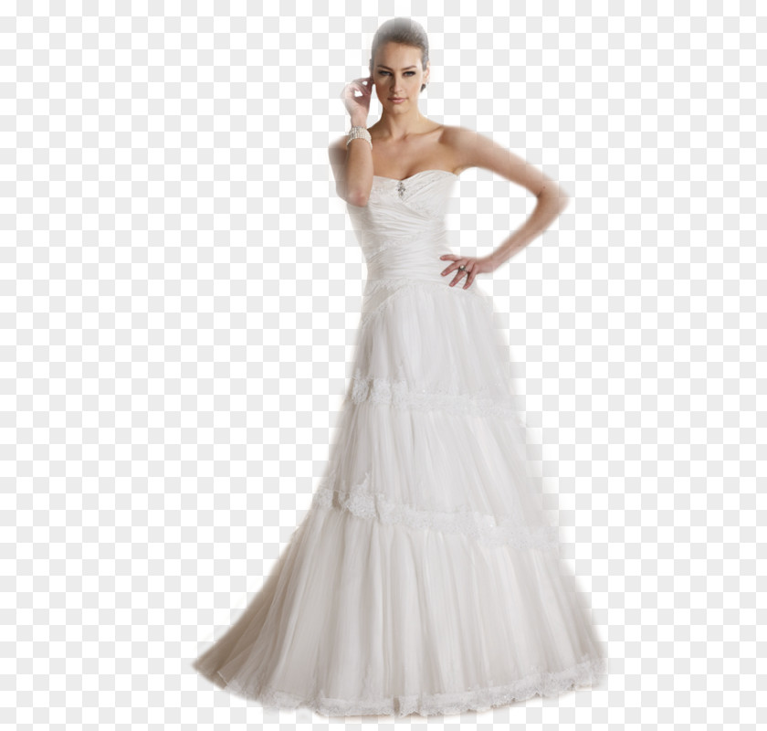 Dress Wedding Sleeve A-line Bride PNG