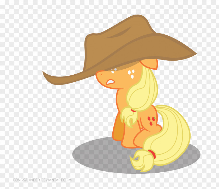 Oat Meal Applejack Cowboy Hat Pony Horse PNG