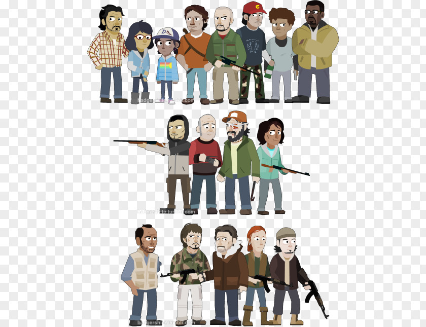 The Walking Dead Clementine Shane Walsh Rick Grimes Daryl Dixon Lori Beth Greene PNG