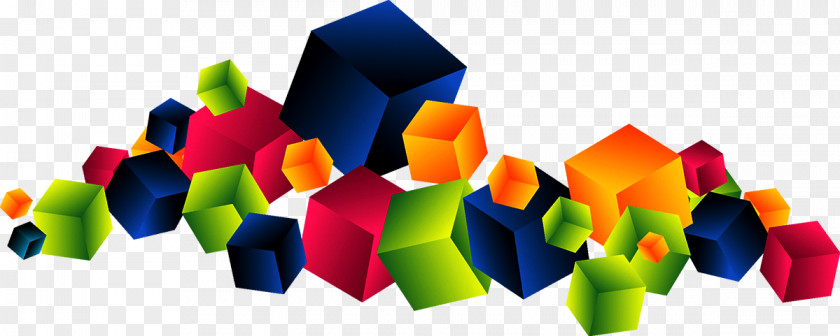 Colorful Cube PNG