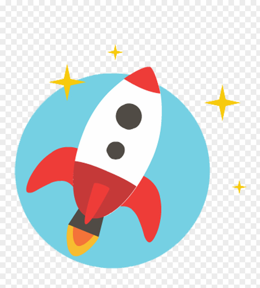 Creative Rocket Illustration PNG