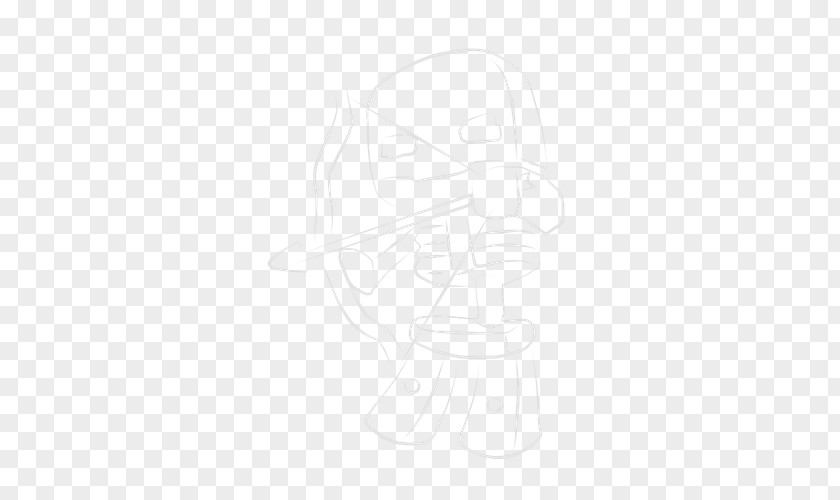 Minecraft Skeleton Finger Line Art Sketch PNG