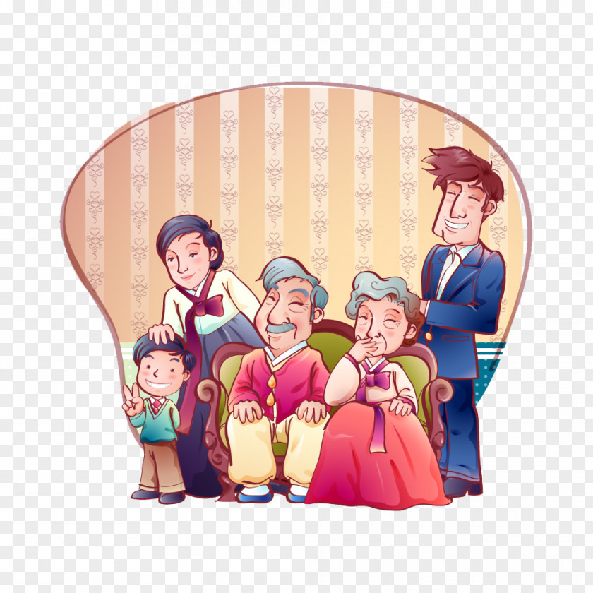 A Happy Family Korea Royalty-free Illustration PNG