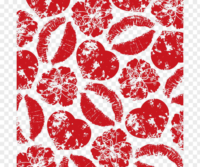 Clothing Pattern Lips PNG