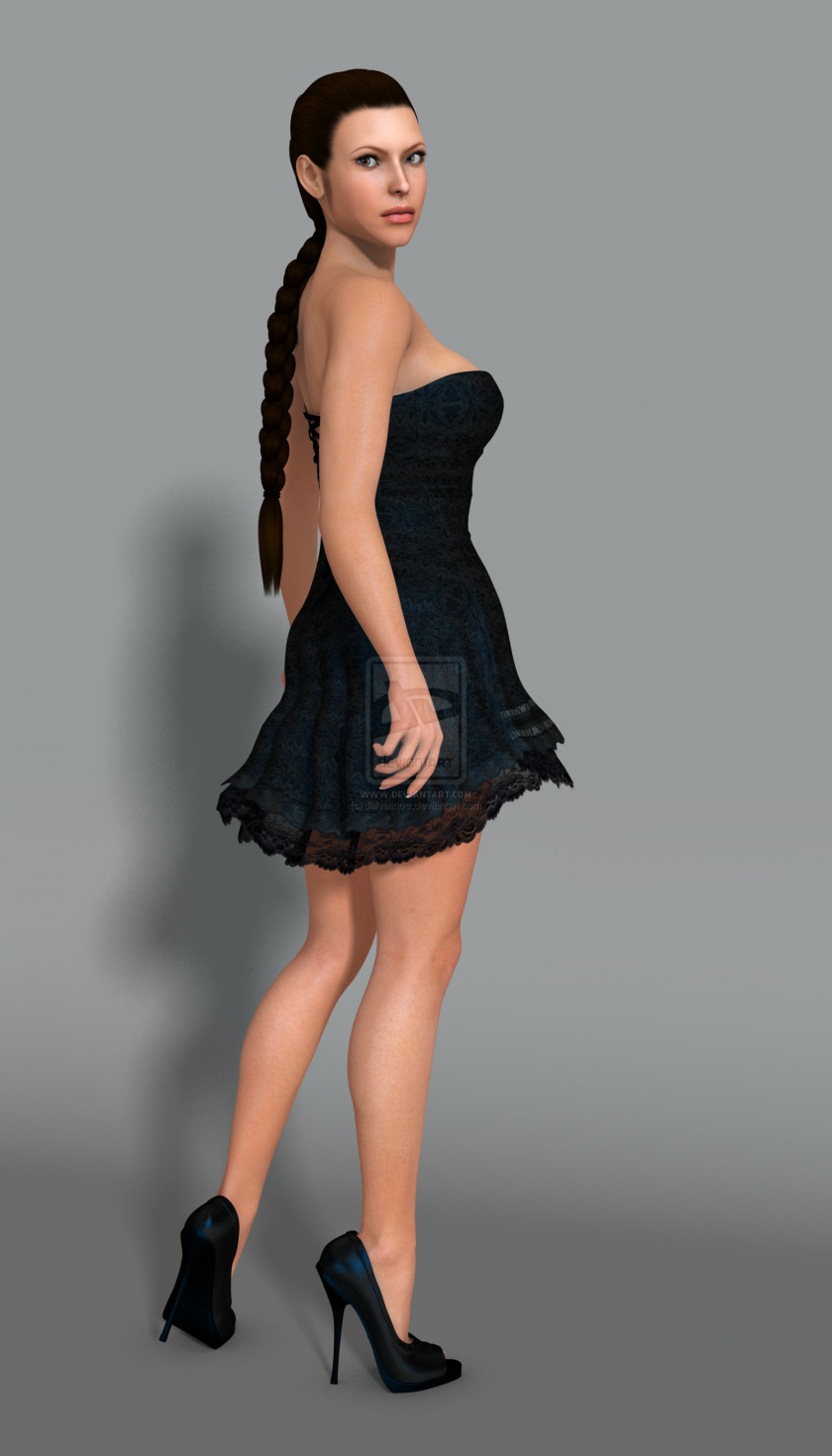 Lara Croft Croft: Tomb Raider Angelina Jolie Poser Dress High-heeled Footwear PNG