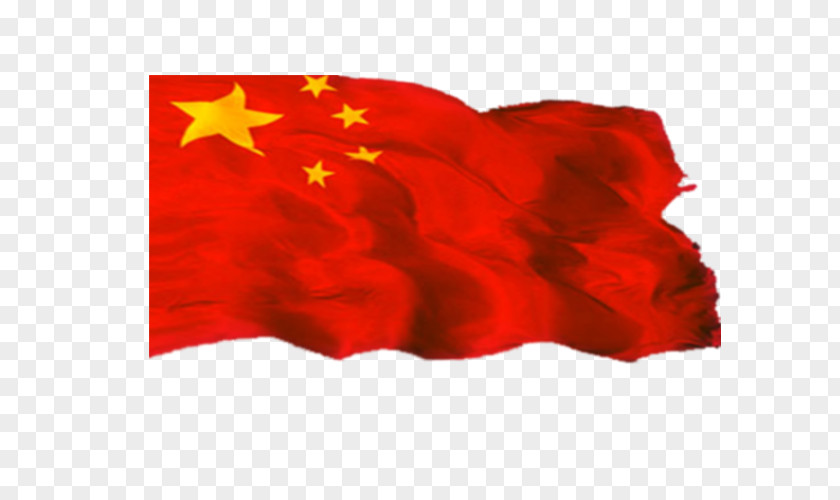 Red Yellow Chinese Flag Of China PNG