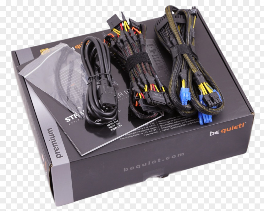 Unboxing PC Power Supply Unit BeQuiet BN235 600 W ATX 80 PLUS Gold Be Quiet! Straight 10 500W CM PNG