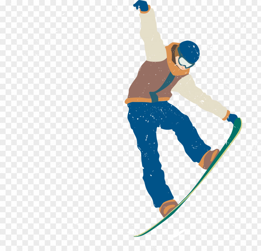 Vector Skiing People Download PNG